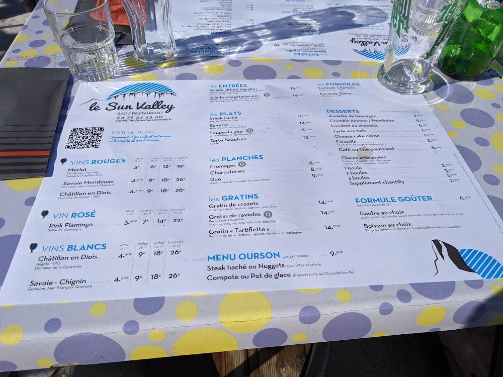 Le Sun Valley - Menu Image 2